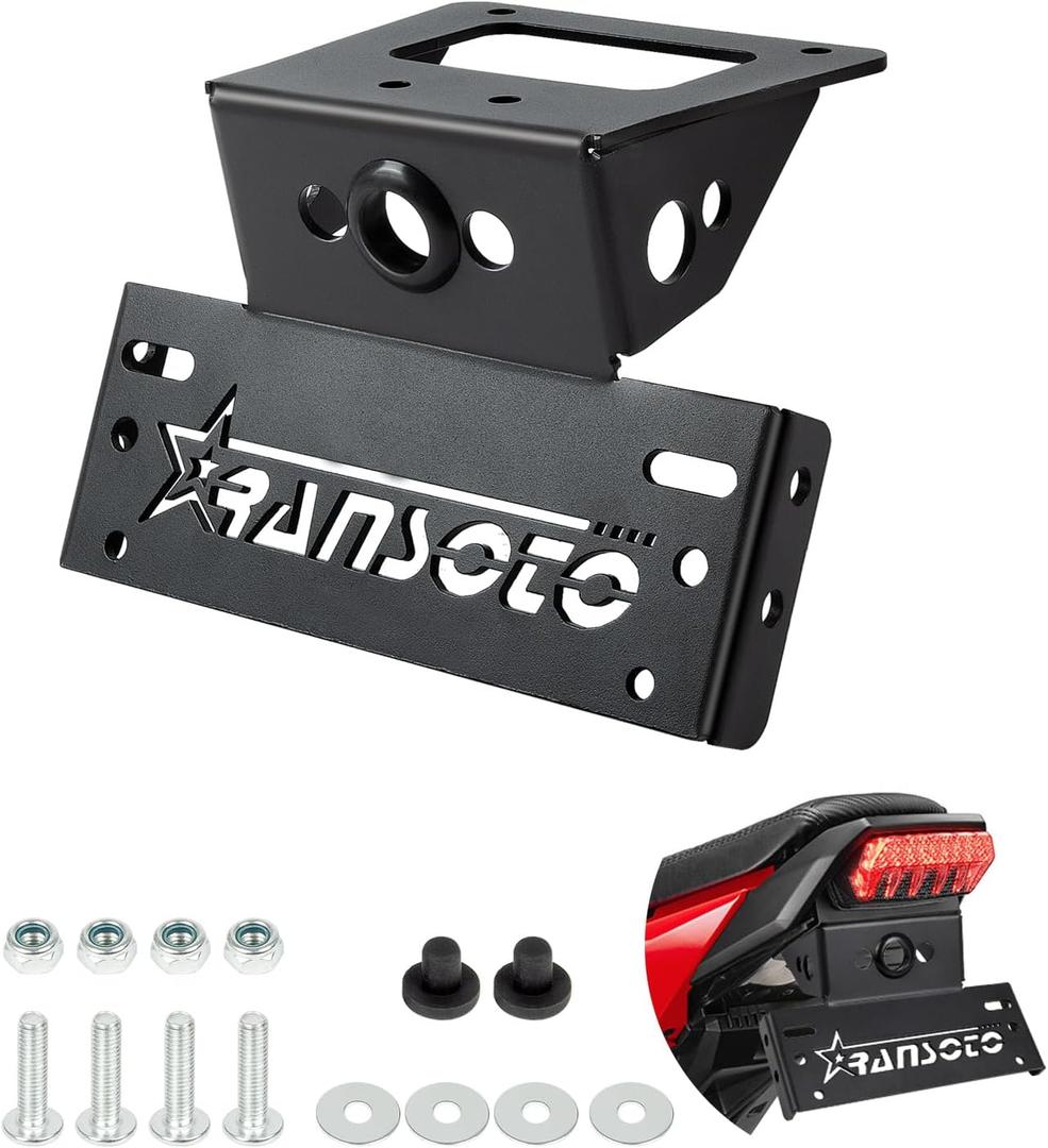 Motorcycle Fender Eliminator License Plate Mount Bracket Holder Compatible with Honda Grom MSX125 2022 2023 2024 2025 2026
