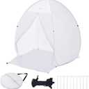 VEVOR Paint Booth Tent, 60 x 60 x 70 in Pop-Up Portable Spray Paint Tent with Built-in Floor, Exhaust Window and Storage Bag, Foldable Paint Booth for Furniture, DIY Hobby Tool Painting Station