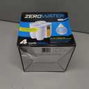 ZeroWater Official Replacement Filter - 5-Stage 0 TDS Water Filter Replacement IAPMO Certified to Reduce Lead, Chromium, and PFOA/PFOS 4-Pack