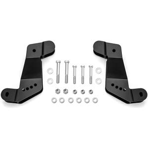 WSays Front Caster Left & Right Geometry Correction Control Arm Drop/relocation Bracket Fit 2-4 inch lift Compatible with Jeep Wrangler JK/JKU 2007-2018 Gloss Black
