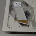 in-Wall TV Box with Flange for Home Theater Installation, 11.9" x 8.4" Cord Hider for Wall Mounted TV, with 2 Outlets, Cable Bracket, LV Cable & 1-1/2" ENT Entrance, Ideal for New or Retrofit Job (White)