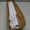 Tension Curtain Rod 30 To 63 Inch White Tension Rods Adjustable Spring Loaded Curtain Rods 7/8" Curtains Rods No Drilling Tension Rods For Windows Bedroom Closet Doorway Door