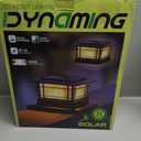 Dynaming 4x4 Solar Post Cap Lights Outdoor with 2 Color Modes, Fence Post Solar Lights Black Shell Fit for 4x4 Vinyl/Wooden Posts, High Brightness LED Lighting Decor for Garden Deck Patio, 8 Pack