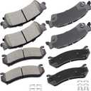 Cciyu D785 D792 Ceramic Front Rear Brake Pad Set Fit For Chevy Astro,Avalanche,1500,Silverado,1500 HD,Suburban,1500,Tahoe,For GMC Safari,Sierra,1500,Sierra,1500 HD,Yukon,Yukon XL,1500