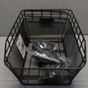 Rear Bike Basket - Large Bicycle Rear Basket with Cargo Net and Waterproof Cover, Wire Bike Baskets Rear Large Capacity (NO Bike Rack Include)