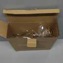 Christmas Star Tree Topper, Plug in 3D Star Tree Topper, 11Golden Glittered Metal Hollow Designed Built-in 10 Bulbs String Lights for Christmas Tree Decorations