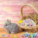 6 x Allaugh Easter Egg Vase Filler: Lightweight Foam Eggs for Quick Spring Decor - Non-Toxic Toddler-Safe Centerpiece - Busy Mom's Easter Brunch & Egg Hunt Table Upgrade (0.9"  0.6")