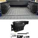 POETRYXIAO Lockable Truck Bed Storage Box with Password Padlock for 2019-2023 Dodge Ram 1500 2500 (No Fit 1500 Classic Model),Waterproof ABS Wheel Well Tool Box 6.6 Gal/25 L (Drivers Side)