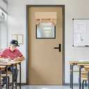 Vatge Door Curtains - Room Darkening French Door Curtains for Small Windows, Front Window Covering for Glass/Patio/Sliding, 1 Panel, W24 x L36, Beige