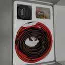 3m Dual Battery Isolator Kit 140Amp Battery Isolator 12V Kit Split Charge Relay Kit Manual/Auto Modes VSR Voltage Sensitive Relay with LED Screen Voltage Display for Truck RV ATV UTV SUV Boat