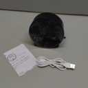 Digital Alarm Clock, Round LED Display Alarm Clock, Small Digital Clock with Double Bell, 3 Adjustable Brightness Levels, Silent Desk Clock, Loud Bell Bedside Alarm Clocks for Bedroom Office (Black)