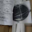 JAYMP 50.4 Ceiling Light Modern Flower Shape Ceiling Lamp for Living Room Dining Room Flush Mount Metal Acrylic Sputnik Firework Petal LED Lighting Fixture (Matte Black, 42 Lights)