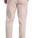Haggar Men's Iron Free Premium Khaki Straight Fit Flat Front Pants (Beige, 32x34)