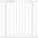 Babelio 26-40" Pressure Mounted Baby Gate for Stairs, PressGuard Dog Gate, White, 30"Tall 26"-40" Wide
