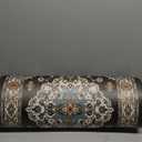 LUMI Kitchen Mat Anti Fatigue Cushioned, Memory Foam Padded Standing Rug Washable, Non Slip Comfort Floor Runner for Home, Sink, Laundry, Office, 24"x87", Black