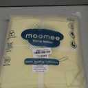 MooMee Bedding Duvet Cover Set 100% Washed Cotton Linen Like Textured Breathable Durable Soft Comfy (Heathered Butter Yellow, Twin 68"x90")