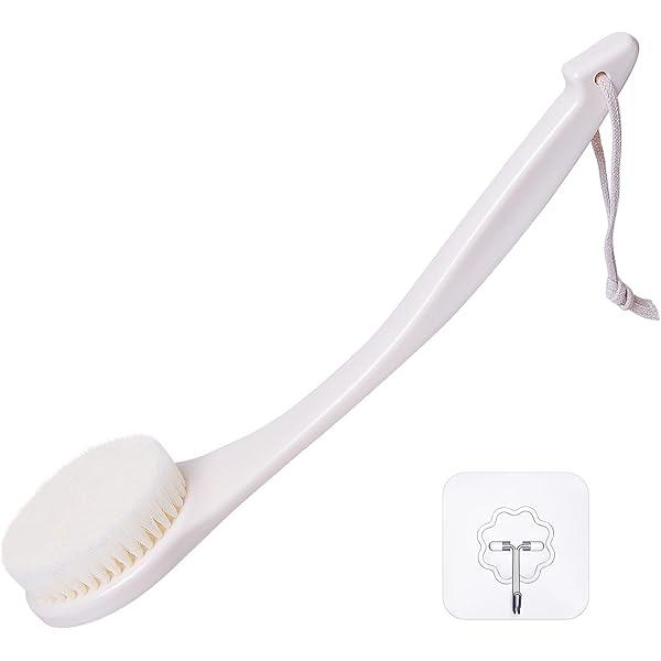LFJ 19" Long Handle Shower Sponge Brush Set, Body Brush, Suitable for Men and Women