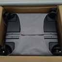 Kaleenie 2 pieces 20/29 Aluminum Frame Carry On and Checked Luggage Set with Side Opening, Lightweight Hardshell ABS+PC Trunk Suitcase with TSA Lock, 360 Universal Wheels & Adjustable Handle, Black