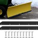 MOTOQUEEN 1/2" Poly Cutting Edge Scraper Bar- Replacement for John Deere 54" Front Mount Snow Blade Plow, Replaces for M75679 Two-Part Assembly