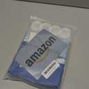 KOMLLEX Abstract Blue Shower Curtain for Bathroom Decor 72Wx72H Inches Minimalist Geometric Modern Teal Grey Striped Simple Watercolor Painting Fabric Waterproof Polyester 12 Pack Hooks