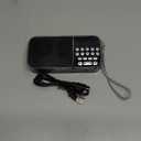 Digital AM FM Radio with Bluetooth 5.3,Small Transistor Radio with Best Reception,2000mAh Rechargeable Battery Operated with 5W Speaker,TF Card USB MP3 Playback,3.5mm Earphone Jack,Flashlight (Black)
