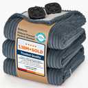 Bedsure GentleSoft Electric Blanket Queen Size - Soft Ribbed Flannel Heated Blanket with Dual Control, Heating with 10 Heat Settings & 10 Time Settings, 8 hrs Timer Auto Shut Off (84x90 inches, Grey)