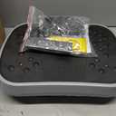 ALSO GO Vibration Plate Exercise Machine, 6 Workout Modes & 120-Level Vibration Platform for Weight Loss/Lymphatic Drainage, 400lbs Capacity Vibration Board with Resistance Bands for Full Body Workout