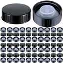 Boao 38mm Growler Caps Poly Seal Screw Caps Growler Lids Fits Most 1/2 and 1 Gallon Jugs Amber Boston Round Glass Beer Bottles Poly Cone Cap Brewing Wine Jug Cap (72 Pieces)