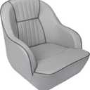 Pontoon Captain Seat Marine Boat Bucket Seats Low Back Captains Chair with Armrest
