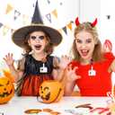 4pcs Halloween Funny Pumpkin Badge Reels, Id Badge Holder Fall Party Badge Reel Retractable Badge Fixed Scroll for Students Lanyard Supplies Halloween Party