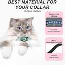 (Blue) GPS Tracker for Cats, Waterproof GPS Cat Trackers Cats Collar with Bells, No Subscription, GPS Cat Collar, Adapt with Apple Find My (iOS Only) Finder Tag for Vehicles, Pets, Kids
