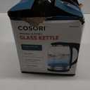 Cosori Electric Kettle, No Plastic Filter & Spout, Stainless Steel Inner Lid, Tea Kettle & Hot Water Boiler For Coffee & Tea, Water Heater & Teapot, Automatic Shut Off, Black, 1.7L/1500W (1.8 Quarts)
