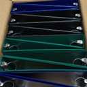 Samsill 1.5 Inch Document Storage Binder, Made in USA, FSC 100% Recyled Chipboard, Round Ring, 3 Ring Binder, 12 Pack, Assorted