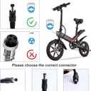EVAPLUS 54.6V 1.5A Smart Charger for 48V Lithium Batteries - UL Certified, Fast Charging with Multi-Safety Protection, Compatible with Electric Bikes/Scooters, DC 5.5 * 2.5/2.1mm Connector