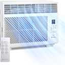 Comfort Zone Window Mounted Room Air Conditioner with Remote Control, 5,000 BTU, Digital Display, 4 Speed Settings, 4 Mode Settings, 24-Hour Timer, Sleep Setting, and Eco Mode