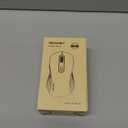 TECKNET Bluetooth Mouse, [ USB + BT1 + BT2 ] Wireless Mouse for Laptop, Silent Click, Full-Size, 4800 DPI Computer Mice Wireless, Dual Mode for Laptop, Computer, iPad, MacBook (Light Grey)