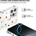 YESPURE for iPhone 16 Pro Clear Soft Case Cute Floral Bee Pattern Cover Soft TPU Flexible Rubber Cornors Bumper Spring Case Shockproof Anti-Yellowing Protective Phone Case for iPhone 16 Pro - Bee