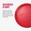 KONG Flyer - Durable Dog Toy for Outdoor Playtime - Natural Rubber Flying Disc, Dog Toy for Fetch - Safer Disc for Healthy Activity - for Medium/Large Dogs