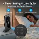 Cmyfato 20000mAh Rechargeable Battery Powered Fan - 10" Square Box Fan with 55H Runtime, 4 Speeds & Timer, 270 Pivot, Cordless & Portable for Home, Patio, Camping, Travel, Power Outages (No Remote)