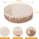 GOGOSO Foldable Ball Pit for Toddlers Large Foldable Puppy Dogs Cats Baby Infant Kids Portable Corner Ball-Pit Big Pop Up Collapsible Soft Play Tent Indoor Outdoor (Balls no Include) Beige Doughnut