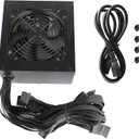 700w Power Supply Non-Modular ATX PSU with 6+2 Pin Connectors PFC Protection and 120mm Silent Fan Gaming PSU KY-700 Black