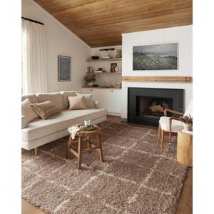 Loloi Angela Rose Amira Collection, Khaki & Ivory, 7'-10" x 10' Area Rug  Extra Plush Moroccan Rugs for Living Room Bedroom Entryway & Hallway No Shed High Traffic Area Home Decor Rug