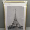 upsimples 20x30 Poster Frame, Display Pictures 16x24 with Mat or 20x30 Without Mat, Wall Hanging Picture Frame, Gold, 1 Pack