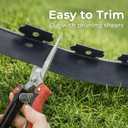 Gardzen 1.5" x 40' Landscape Edging Kit, Garden Edging Coil Comes with 40 Pcs Spikes, No Dig Lawn Border Design