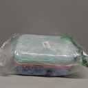 4 Pack Bento Lunch Box Set 3 Compartment Food Storage Containers Wheat Straw Meal Prep Lunch Box Plastic Food Storage Containers, Microwave and Dishwasher Safe (light colour)