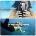 SPIDERCASE Waterproof Case Compatible with iPhone 12 /Compatible with iPhone 12 Pro (Green/Clear)