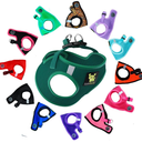 EcoBark Dog Harness - Luxurious Soft Mesh - Eco-Friendly Over The Head Vest Harness - No Pull & No Choke Design - Padded Breathable Body Halter - Medium Puppies & Small Breeds (Forest Green, XL)