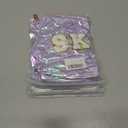 2 x Hiroyuki Iridescent Makeup Bag, 14 inches Cosmetic Bag, Large Capacity Travel Pouch (Skin, purple)