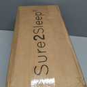 Sure2Sleep Gel Swirl Memory Foam Mattress Topper - 3 Inch, Pressure Relieving, Cooling Comfort - Made in The USA & CertiPUR-US Certified - Softens Firm Beds and Extends Mattress Life - Twin XL Size