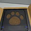 PETLESO Dog Door for Screen Doors, Large Dog Opening for Sliding Doors, Inner Flap 12"14" Lockable Magnetic with Automatic Close, Sturdy ABS Pet Doorway for Small to Large Dogs (Black)